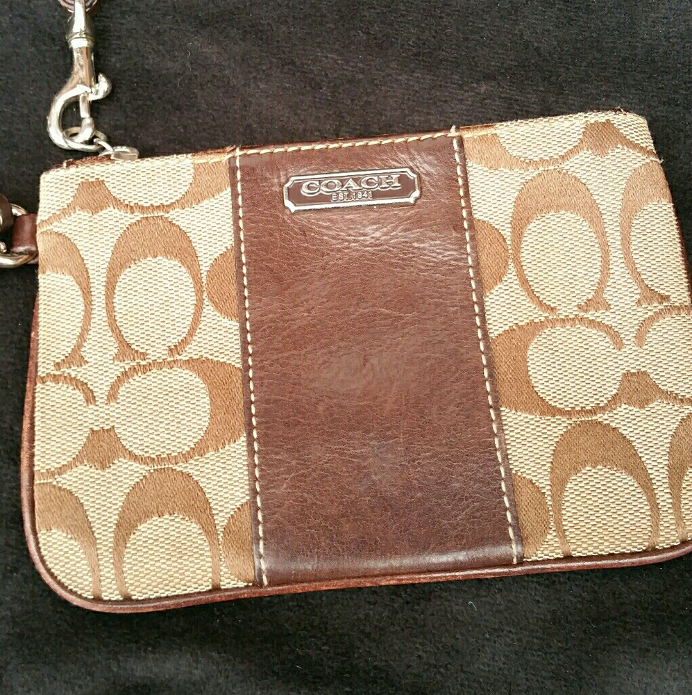 Coach Signature Wristlet